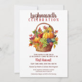 Lughnasadh Herfst Party Oogstmand Kaart (Voorkant)