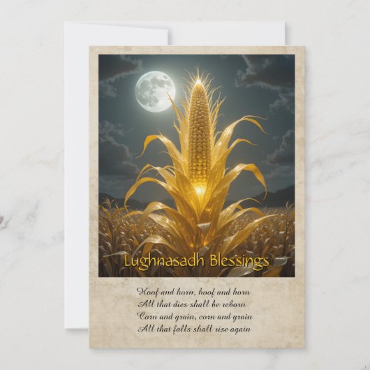 Lughnasadh Lammas Greeting Card Bedankkaart (Voorkant)