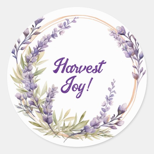 Lughnasadh Lavender Collectie -  Nordica Ronde Sticker (Voorkant)