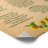 LUGHNASADH MAGICK OILS Recipipes Poster (Hoek)