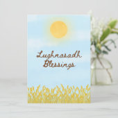 Lughnasadh-Wenskaart Feestdagenkaart (Staand voorkant)