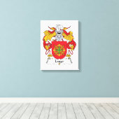 Lugo Family Crest Canvas Afdruk (Insitu (Houten vloer))