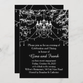 Luhandelier, boomverlichting bij nachtelijke Engag Kaart (Voorkant / Achterkant)