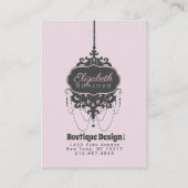 Luhandelier Chic (kleur wijzigen) - Visitekaartje (Achterkant)