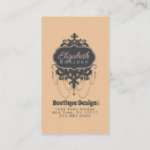 Luhandelier Chic (kleur wijzigen) - Visitekaartje (Achterkant)