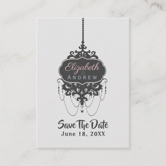 Luhandelier Chic (kleur wijzigen) - Visitekaartje (Voorkant)