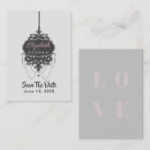 Luhandelier Chic (kleur wijzigen) - Visitekaartje (Voorkant / Achterkant)