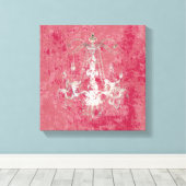 Luhandelier Elegance CHANGE COLOR ~ Wrapped Canvas (Insitu (Houten vloer))