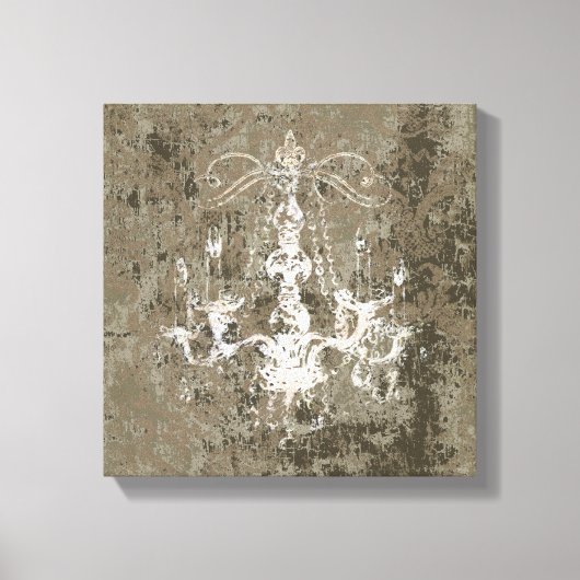 Luhandelier Elegance CHANGE COLOR ~ Wrapped Canvas Afdruk (Voorkant)