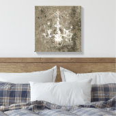 Luhandelier Elegance CHANGE COLOR ~ Wrapped Canvas Afdruk (Insitu (Slaapkamer))