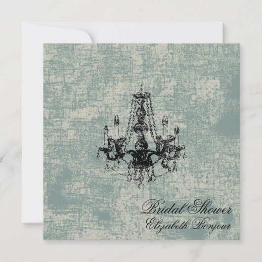 Luhandelier Elegance ~ Invitation Birthday Party Kaart (Voorkant)