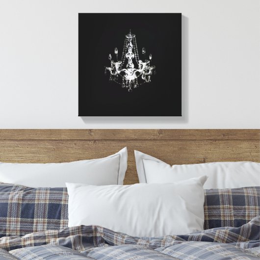 Luhandelier Elegance - Wrapped Canvas (Insitu (Slaapkamer))