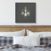 Luhandelier Elegance - Wrapped Canvas Afdruk (Insitu (Slaapkamer))