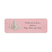 Luhandelier Elegant adres - Roze Etiket (Voorkant)