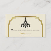 Luhandelier en Art Deco-grensverblijfskaart Plaatskaartje (Achterkant)