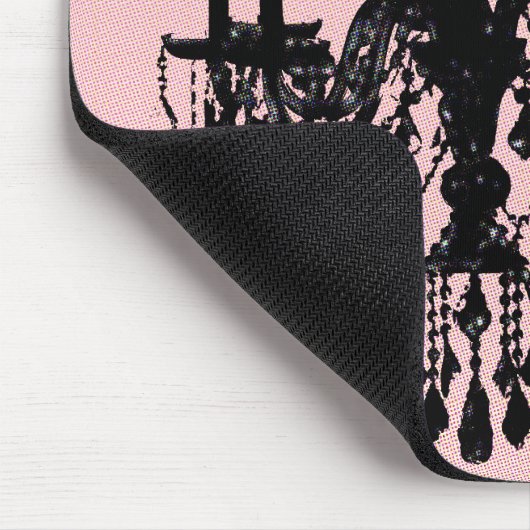 Luhandelier en roze muismat (Hoek)