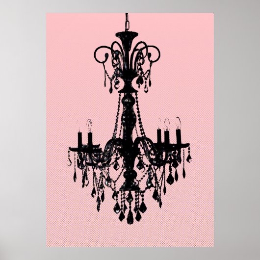 Luhandelier en roze poster (Voorkant)