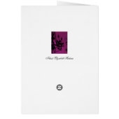 Luhandelier Glamor ~ Kaart / Uitnodigingen (Achterkant)