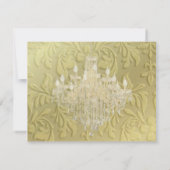 Luhandelier/GROTE RSVP voor 5x7 uitnodigingen (Achterkant)