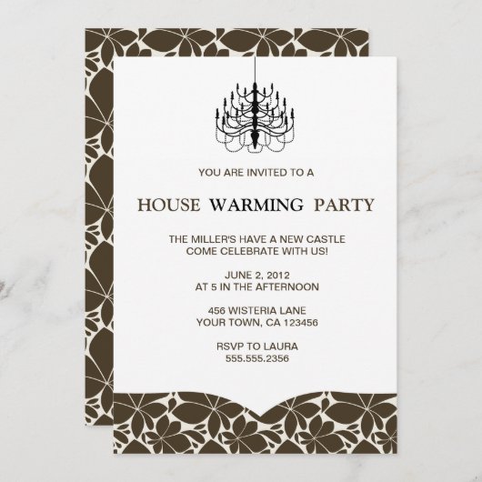 Luhandelier Housewarming Kaart (Voorkant / Achterkant)