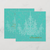 Luhandelier, huwelijksuitnodigingen kaart (Voorkant / Achterkant)