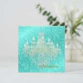 Luhandelier, huwelijksuitnodigingen kaart (Staand voorkant)