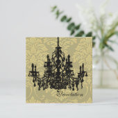 Luhandelier, huwelijksuitnodigingen kaart (Staand voorkant)