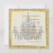 Luhandelier, huwelijksuitnodigingen kaart (Achterkant)