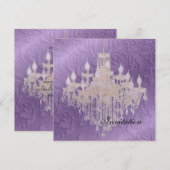 Luhandelier, huwelijksuitnodigingen kaart (Voorkant / Achterkant)