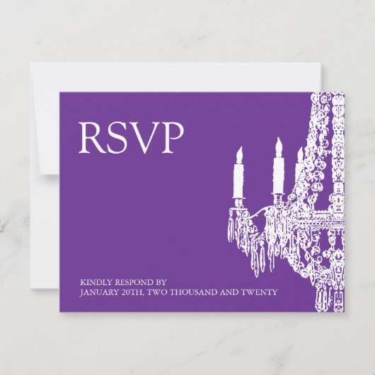 Luhandelier RSVP-kaarten RSVP Kaartje (Voorkant)