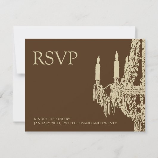 Luhandelier RSVP-kaarten RSVP Kaartje (Voorkant)
