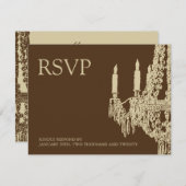 Luhandelier RSVP-kaarten RSVP Kaartje (Voorkant / Achterkant)