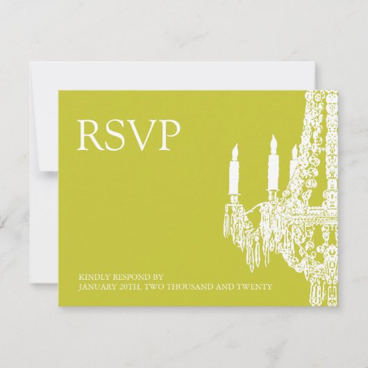 Luhandelier RSVP-kaarten RSVP Kaartje (Voorkant)