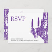 Luhandelier RSVP-kaarten RSVP Kaartje (Voorkant / Achterkant)