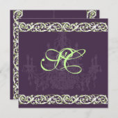 Luhandelier + ruw gietijzer + wijnstokken kaart (Voorkant / Achterkant)