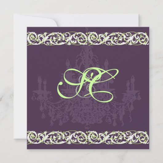 Luhandelier + ruw gietijzer + wijnstokken kaart (Voorkant)