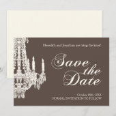 Luhandelier Save the Date Invitation (Voorkant / Achterkant)