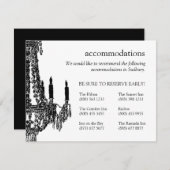 Luhandelier Save the Date Invitation Informatiekaartje (Voorkant / Achterkant)