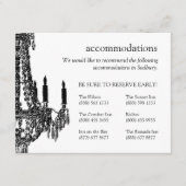 Luhandelier Save the Date Invitation Informatiekaartje (Voorkant)