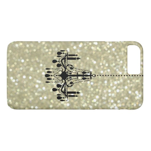 Luhandelier Sparkly Gold iPhone 7 Plus-Hoesje Case-Mate iPhone Case (Achterkant (Horizontaal))