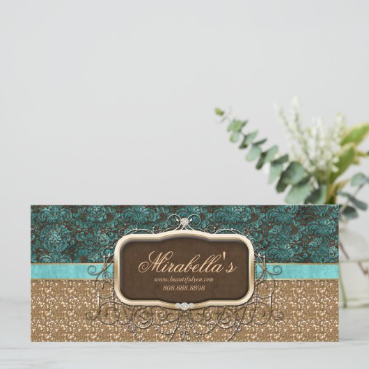 Luhandelier Tanning Salon Gift Certificate Gold (Staand voorkant)