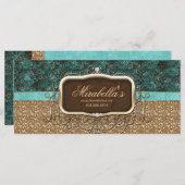 Luhandelier Tanning Salon Gift Certificate Gold (Voorkant / Achterkant)