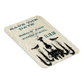 Luhandelier Tortelduifjes Hout Grain Opslaan Datum Magneet (Rechterzijde)