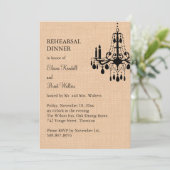 Luhandelier voor de repetitie van de Burlap Kaart (Staand voorkant)