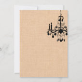 Luhandelier voor de repetitie van de Burlap Kaart (Achterkant)