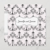 Luhandelier Wedding Invitations Kaart (Voorkant / Achterkant)