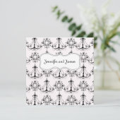 Luhandelier Wedding Invitations Kaart (Staand voorkant)