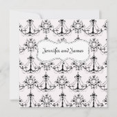 Luhandelier Wedding Invitations Kaart (Voorkant)