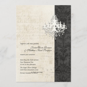 Luhandelier Wedding Invitations Kaart