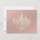 Luhandelier ~ Wedding Reply ~ LARGE RSVP-kaarten RSVP Kaartje (Achterkant)